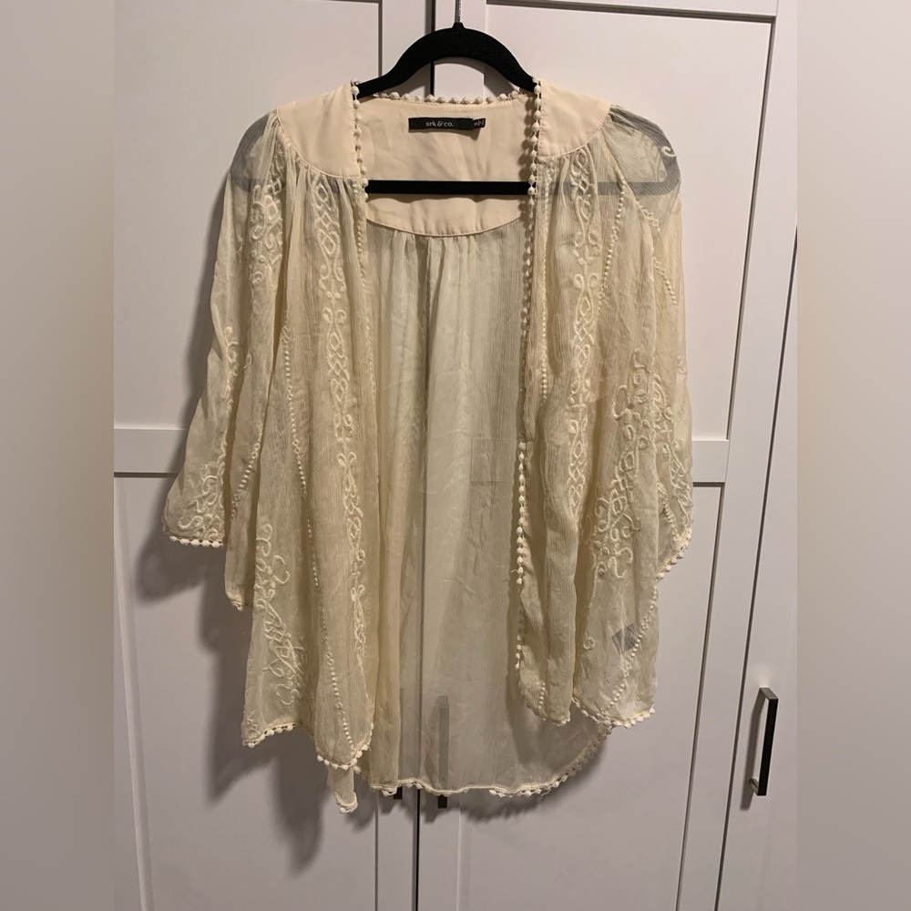 Bohemian sheer kimono/beach cover